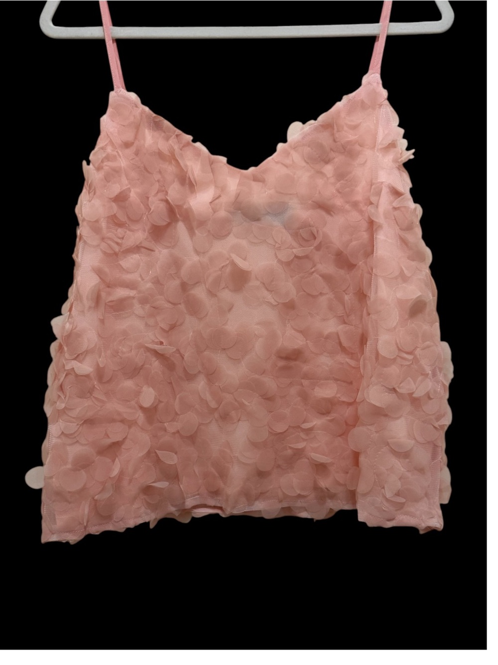 Anthropologie Pink Floral Petal Camisole Tank